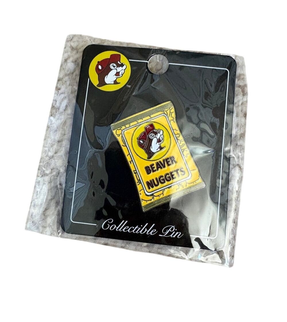 Buc-ee’s Beaver Nuggets Collectible Enamel Pin Snack Bag Texas Souvenir